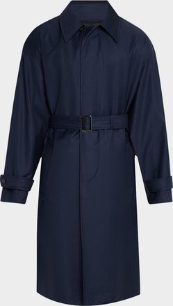 Emporio Armani Mens Belted Trench Coat