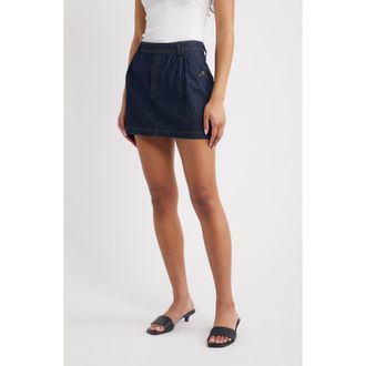 Frame Denim The Denim Utility Miniskirt in Rinse at Nordstrom, Size 10