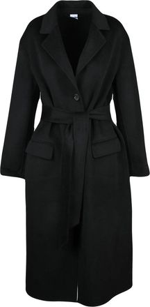 Aspesi Black Wool Unlined Long Coat
