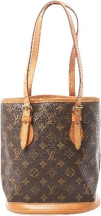 Louis Vuitton Pre-owned Bucket Bags, female, Brown, Size: ONE SIZE Pre-owned Bucket PM