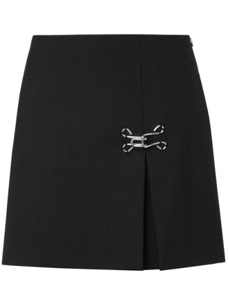 Moschino hook tailored miniskirt - Black