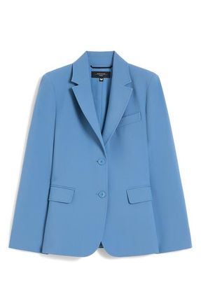 Max Mara Duva Blazer in Light Blue at Nordstrom, Size 12