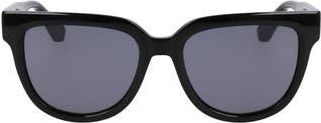 Longchamp Le Pliage 52mm Round Sunglasses in Black at Nordstrom Rack