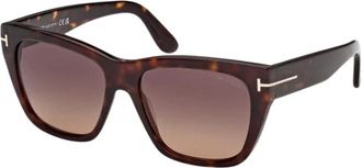 Tom Ford Flynn-02 Ft 1343 52T Zonnebril - Dames - Zonnebrillen - Bruin - 55 MM - Accessoires
