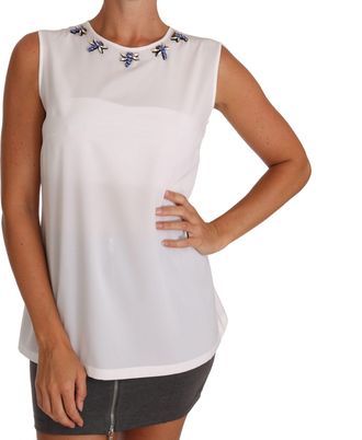 Dolce & Gabbana Dolce Gabbana Mouwloos Versierd Top