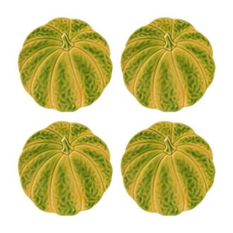 Bordallo Pinheiro Dessert Plate - Set 4 - Pumpkin