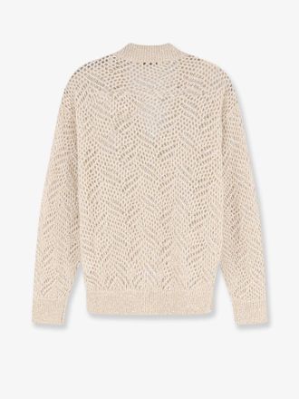 Brunello Cucinelli Womens Cashmere Crew-Neck Sweater Beige