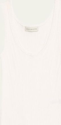 Dries Van Noten Topaz Scoop Neck Top