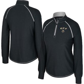 Colosseum Womens Colosseum Black UCF Knights Bikram Raglan Quarter-Zip Top at Nordstrom, Size Xx-Large