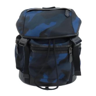 Coach blue Nylon Backpack (Pre-Owned)