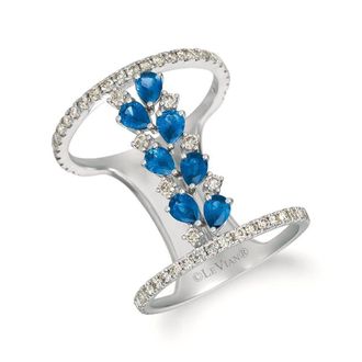 Le Vian Ladies Blueberry Sapphire Collection Rings set in 14K Vanilla Gold