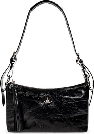 Vivienne Westwood Emma Schoudertas - Dames - Schoudertassen - Zwart - ONE Size - Leer - Tassen