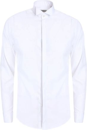 Corneliani Camicia bianca strutturata - Bianco
