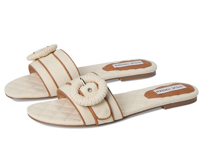 【Steve Madden】 ★大人気★ Merla Natural Raffia MERLA Natural Raffia Women's Slide Sandal – Steve Madden