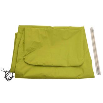 Hhg Nunca Usado] Funda Protectora Hhg Para Parasol Voladizo De Hasta 4,3 M (3x3 M), Funda Con Cremallera, Verde Claro