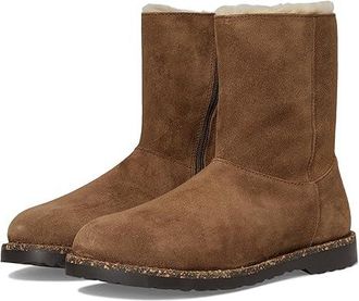 Birkenstock Uppsala Shearling Zippered Womens Boots Dark Tea : EU 39 (US Womens 8-8.5) Regular, Suede