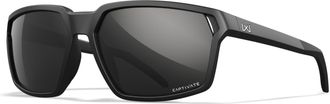 Wiley X WX Sierra Sunglasses Safety Glasses for Men Shatterproof UV Eye Protection for Combat and Shooting Captivate Polarized Black Mirror Lenses Matte Black