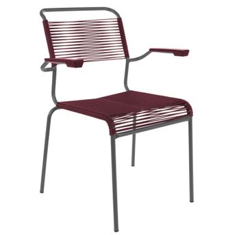 Schubiger M&ouml;bel Spaghetti-Stuhl S&auml;ntis mit Armlehnen