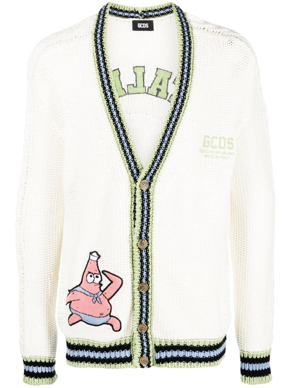 GCDS degradé-effect lurex cropped cardigan - women