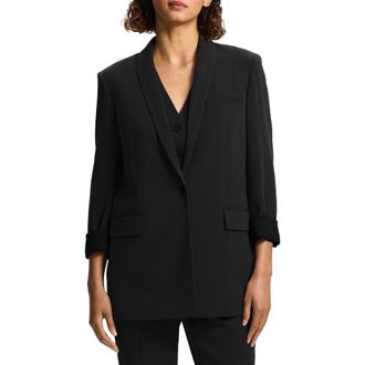Theory Shawl Collar Blazer in Black at Nordstrom Rack, Size 2