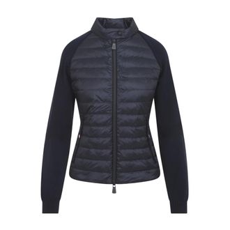 Moncler Down Jackets, female, Blue, Size: XS Padded Zip-Up Jacket