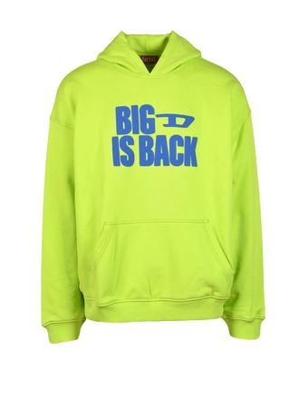 Diesel Green Shock Neon Cotton Sweatshirt