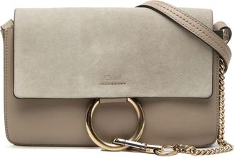 Chlo&eacute; Pre-owned Chloe Small Suede and Calfskin Faye Crossbody Ladies F1HXWJM9Z7JE8TWY