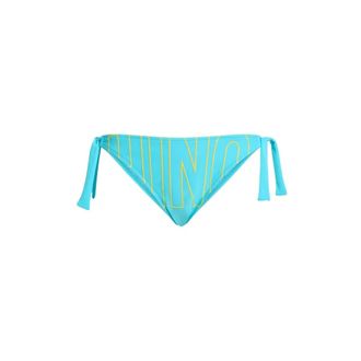 Moschino Lycra Swim Briefs with Ties - female - Moschino - Bikinis - Blue - 2XL - Swimwear