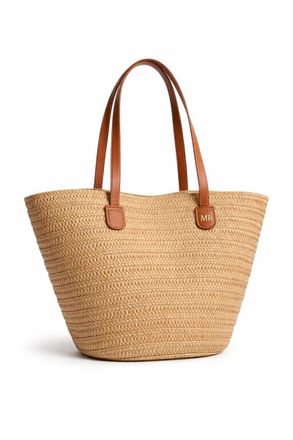 Generic Personalised LOTTIE Straw Tote Beach Shoulder Bag