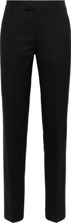 Ami high-waist tapered-leg trousers - women - Polyester/Virgin Wool - 34 - Black