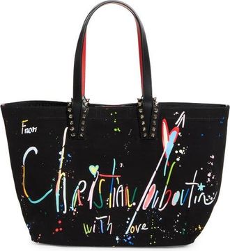 Christian Louboutin Small Cabata Canvas Tote in Black at Nordstrom