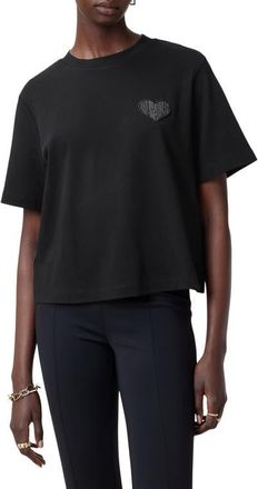 AllSaints Lover Lisa T-Shirt in Black at Nordstrom, Size X-Small