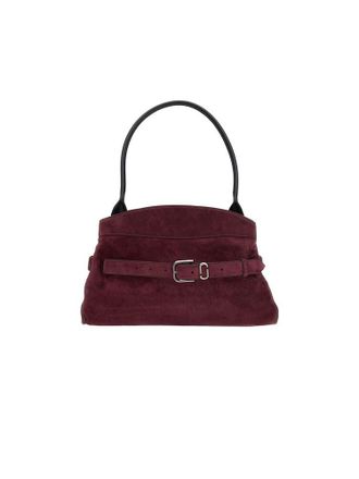 Marc Jacobs Suede Cow Leather Satchel Bag - Purple