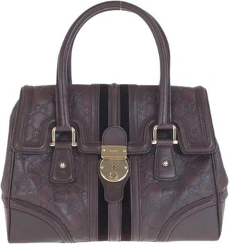 Gucci Pre-owned Guccissima Leren Handtas - Dames - Vintage Handtas - Bruin - ONE Size - Leer - Vintage
