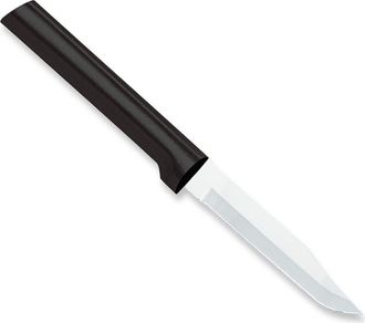 Rada Cutlery 3.25-Inch Serrated Regular Paring Stainless Steel Blade in Black at Nordstrom