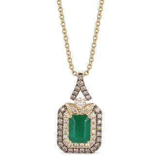 Le Vian Ladies Emerald Necklaces set in 14K Honey Gold