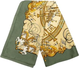 Herm&egrave;s Pre-owned Scarves, female, Multicolor, Size: ONE SIZE Pre-owned Silk Scarf