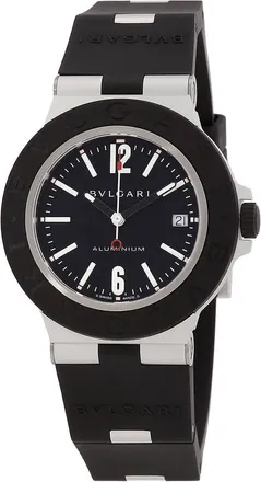 Bulgari Aluminum 40mm Automatic Black Dial Mens Watch 103445
