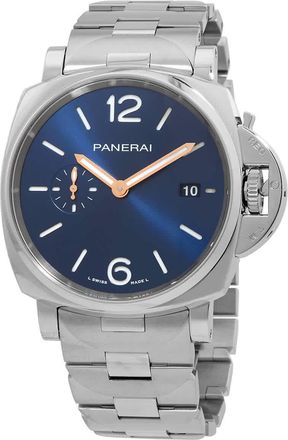 Officine Panerai Luminor Due Automatic Blue Dial Mens Watch PAM01124
