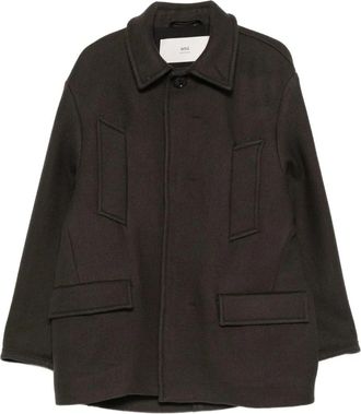 Ami Caban Coat - Dames - Mantel - Bruin - XS - Katoen - Jassen