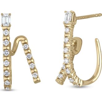 Bony Levy Gatsby 18K Gold Diamond Hoop Earrings in 18Ky Gold at Nordstrom