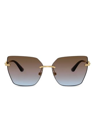 Dolce & Gabbana Eyewear Occhiali da sole geometrici - Oro