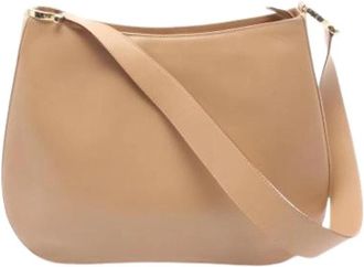 Ferragamo Pre-owned Shoulder Bag - Dames - Vintage Schoudertas - Beige - ONE Size - Leer - Vintage