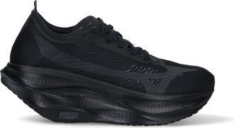 Comme Des Gar&ccedil;ons All-Black Sneakers with Rounded Toe