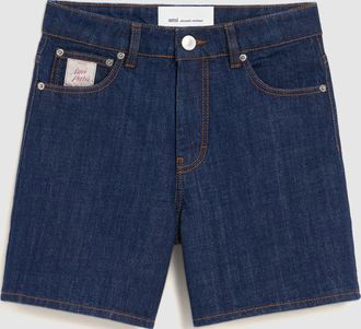 Ami Short With Ami Paris Heritage Label Indigo