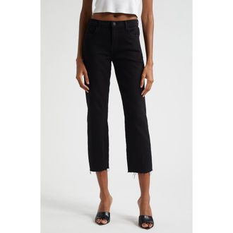 L'agence Sada Ankle Slim Jeans in Black at Nordstrom, Size 30