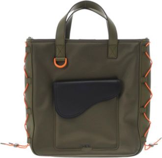 Dior Khaki Nylon Tote Bag (Pre-Owned)