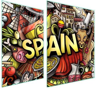 OEM Placa Protectora De Vidrio Para Estufa 70x52 Coloreada