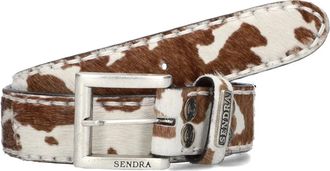 Sendra Witte Riem 881 voor Herfst/Winter Outfits - Dames - Riemen - Veelkleurig - 90 CM - Wol - Accessoires