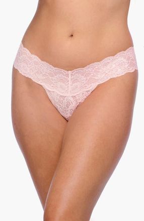Cosabella Nsn Cutie Low Rise Thong in Pink Lilly at Nordstrom